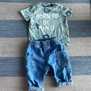 H&M Jeans & Tee (4-6 months)